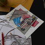 Inspiration from @abarthnl /ABARTH 500 Handmade Artwork and Coloring Pages (Option Puzzle)