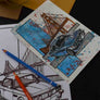 Inspiration from @bengt.bmw /BMW E9 Handmade Artwork and Coloring Pages (Option Puzzle)