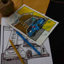 Inspiration from @1swederide /VOLVO V60 Handmade Artwork and Coloring Pages (Option Puzzle)