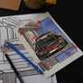 Inspiration from @993_outlaw /PORSCHE 993 Handmade Artwork and Coloring Pages (Option Puzzle)
