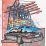 Inspiration from @w124cabriolet /Mercedes-Benz W124 Cabriolet Handmade Artwork and Coloring Pages (Option Puzzle)
