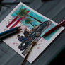 Inspiration from @retrosl 's R129 / Handmade Artwork and Coloring Pages (Option Puzzle)