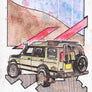 Inspiration from @matt_ske /Land Rover Discovery Handmade Artwork and Coloring Pages (Option Puzzle)