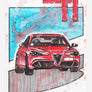 Inspiration from @choimbodeluna /ALFA ROMEO GIULIA Handmade Artwork and Coloring Pages (Option Puzzle)
