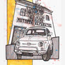 Inspiration from @whitefiat500l /FIAT 500 Handmade Artwork and Coloring Pages (Option Puzzle)