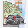 Inspiration from @halvdan_honigbart /VOLVO V70 Handmade Artwork and Coloring Pages (Option Puzzle)