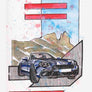 Inspiration from @bermuda.06 /ABARTH 124 SPIDER Handmade Artwork and Coloring Pages (Option Puzzle)