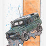 Inspiration from @polarlandy /Land Rover Defender Handmade Artwork and Coloring Pages (Option Puzzle)