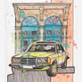 Inspiration from @vergiss_meinnicht and @mbclassic_fan /Mercedes-Benz W123 Handmade Artwork and Coloring Pages (Option Puzzle)