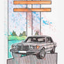Inspiration from @el_gordito_73 /Mercedes-Benz W116 Handmade Artwork and Coloring Pages (Option Puzzle)