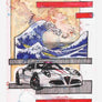 Inspiration from @americanbru /ALFA ROMEO 4C Handmade Artwork and Coloring Pages (Option Puzzle)
