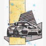 Inspiration from @mouns1104 /PORSCHE GT2 RS Handmade Artwork and Coloring Pages (Option Puzzle)