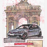 Inspiration from @helle_tcr /VOLKSWAGEN GOLF R Handmade Artwork and Coloring Pages (Option Puzzle)