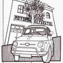 Inspiration from @whitefiat500l /FIAT 500 Handmade Artwork and Coloring Pages (Option Puzzle)