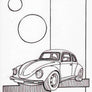Inspiration from @vw_beetle_1973 /VOLKSWAGEN BEETLE Handmade Artwork and Coloring Pages (Option Puzzle)