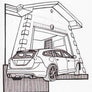 Inspiration from @1swederide /VOLVO V60 Handmade Artwork and Coloring Pages (Option Puzzle)