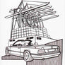 Inspiration from @w124cabriolet /Mercedes-Benz W124 Cabriolet Handmade Artwork and Coloring Pages (Option Puzzle)