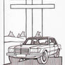 Inspiration from @el_gordito_73 /Mercedes-Benz W116 Handmade Artwork and Coloring Pages (Option Puzzle)