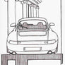 Inspiration from @993_outlaw /PORSCHE 993 Handmade Artwork and Coloring Pages (Option Puzzle)
