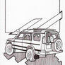 Inspiration from @matt_ske /Land Rover Discovery Handmade Artwork and Coloring Pages (Option Puzzle)