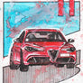 Inspiration from @choimbodeluna /ALFA ROMEO GIULIA Handmade Artwork and Coloring Pages (Option Puzzle)