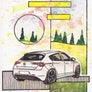 Inspiration from @the.white.giuly /ALFA ROMEO Giulietta Handmade Artwork and Coloring Pages (Option Puzzle)