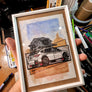 Inspiration from @river.treks’s Crosstrek / Handmade Artwork ürününün kopyası