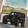Inspiration from Car-Hibou Movano and Wrangler | Handmade Artwork