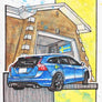 Inspiration from @1swederide /VOLVO V60 Handmade Artwork and Coloring Pages (Option Puzzle)