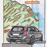 Inspiration from @halvdan_honigbart /VOLVO V70 Handmade Artwork and Coloring Pages (Option Puzzle)