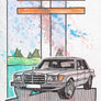 Inspiration from @el_gordito_73 /Mercedes-Benz W116 Handmade Artwork and Coloring Pages (Option Puzzle)