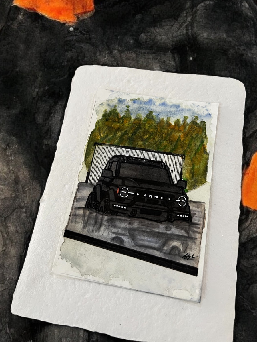 Inspiration from @imbusyexploring’s Bronco| Handmade Artwork