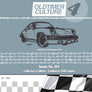 OldtimerCulture #4 | 100 Vehicles, 100 Charcoal Sketches | Limited to 300 Copies
