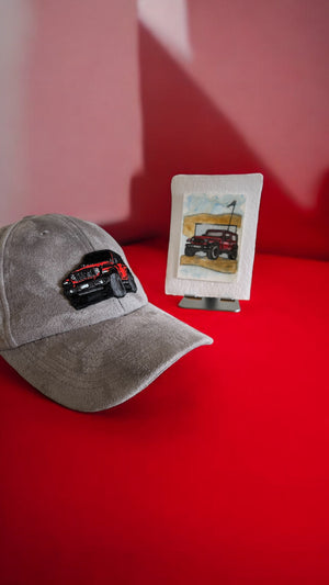 Inspiration from @7araakat’s Jeeps| Handmade Artwork and Hat