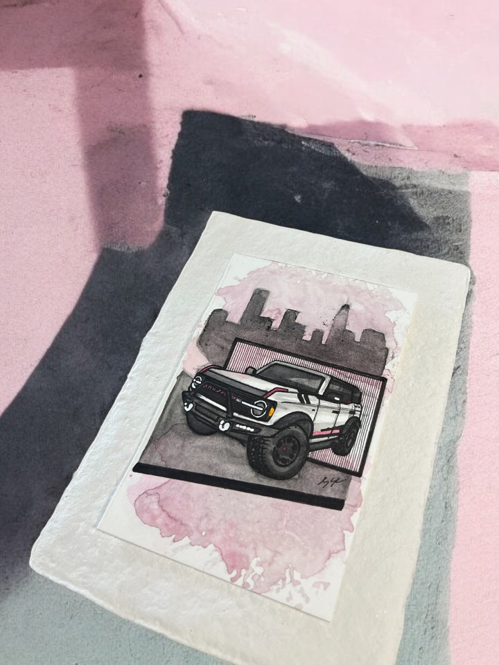 Inspiration from @bad.ass.bianca’s Bronco| Handmade Artwork