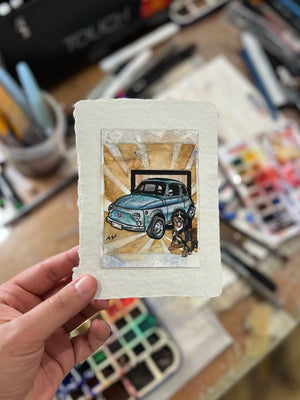 Inspiration from 3 | Fiat 500 | Handmade Artwork