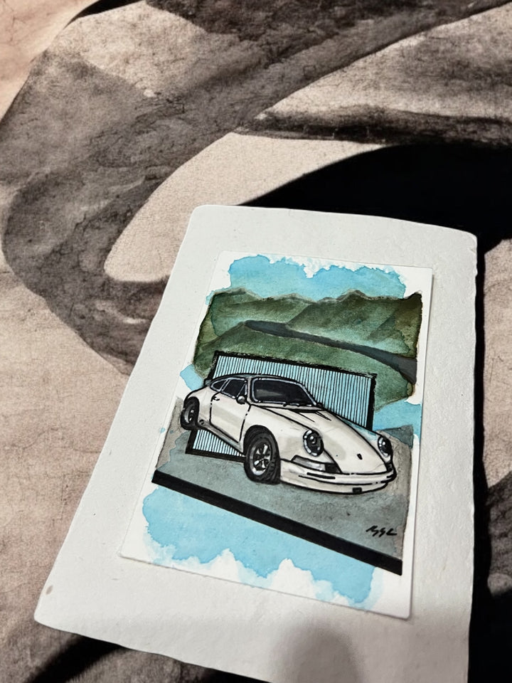 Inspiration from @curvyroadseeker’s 911 RSR| Handmade Artwork