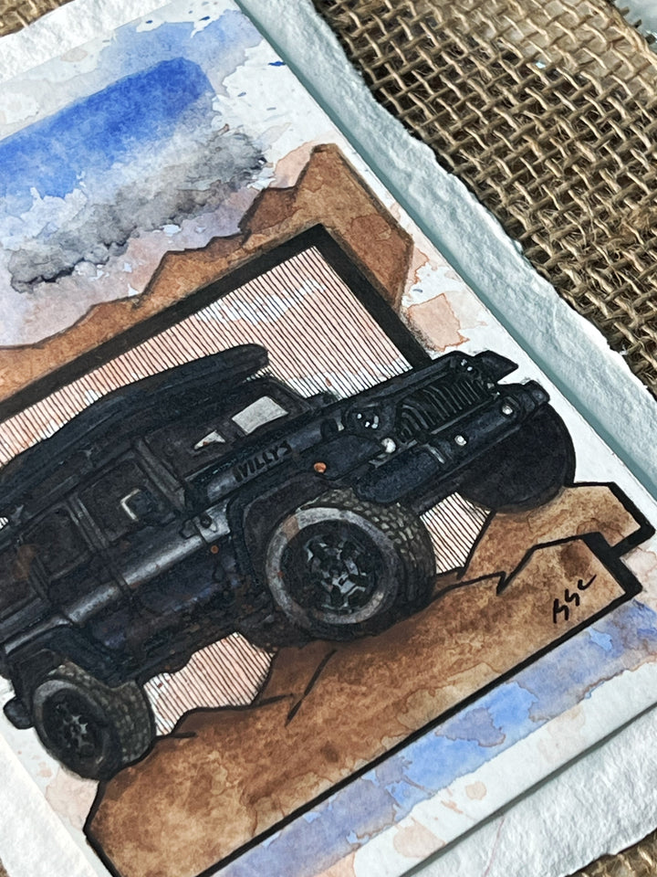 Inspiration from @shershah.trex’s Jeep| Handmade Artwork