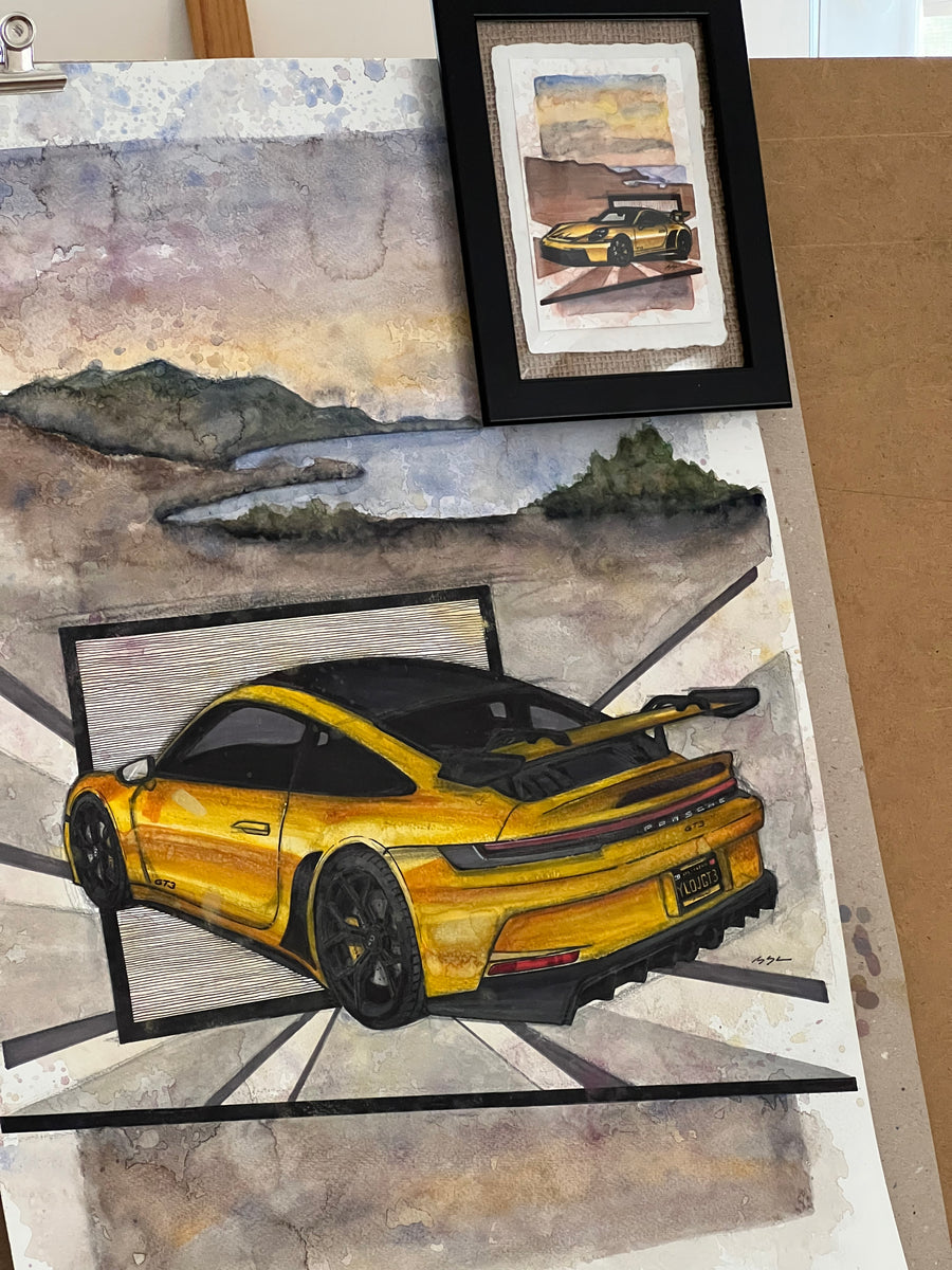 Inspiration from @racinggt3’s 992 GT3| Handmade Artwork