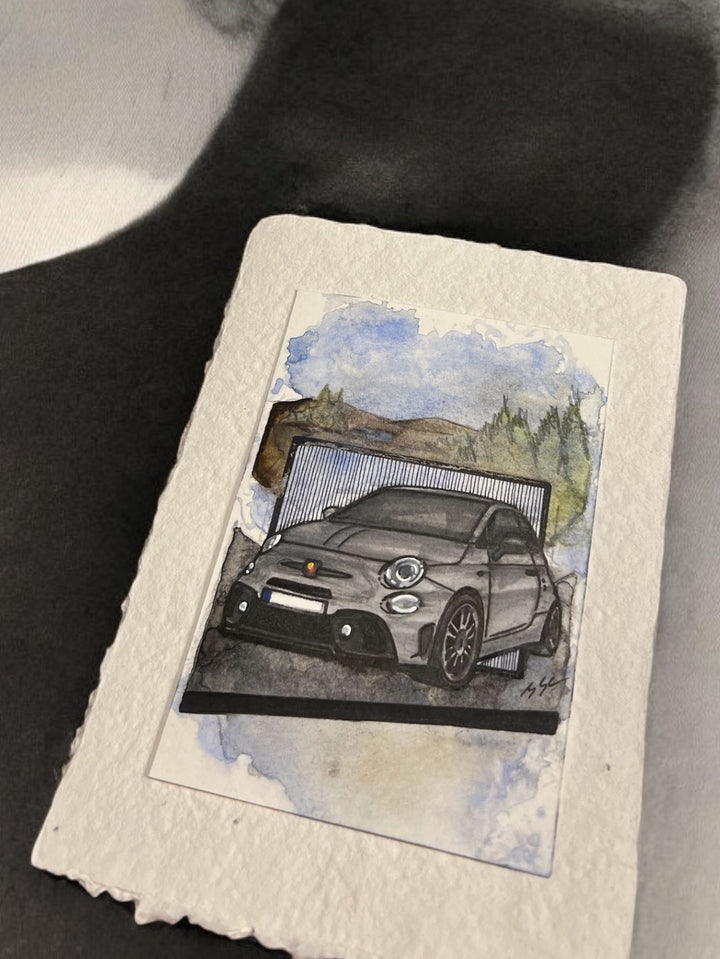 Inspiration from @magge_595’s Abarth| Handmade Artwork