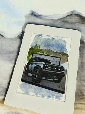 Inspiration from @miss_birdieobx’s Bronco| Handmade Artwork