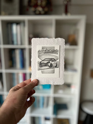 BESPOKE | Framed Handmade ARTWORK For Your Car (A6 Size)