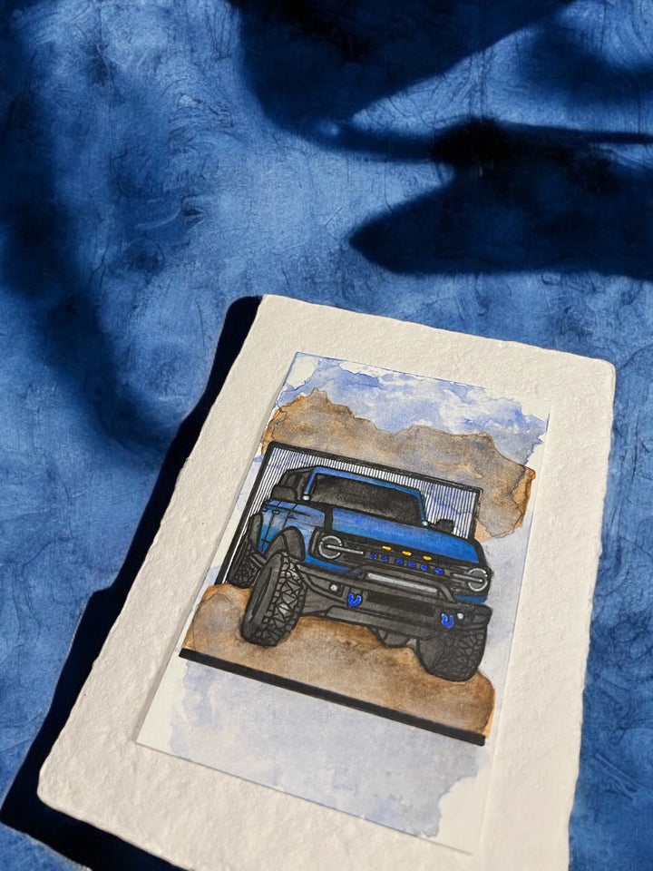 Inspiration from @reggiewildtrack’s Bronco| Handmade Artwork