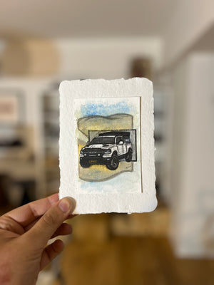 BESPOKE | Framed Handmade ARTWORK For Your Car (A6 Size)