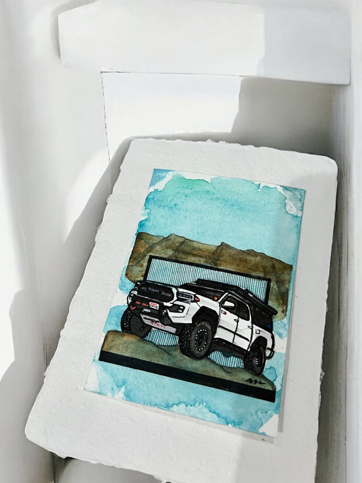 Inspiration from @flatfeethikes’s Tacoma| Handmade Artwork
