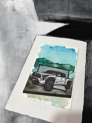 Inspiration from @celestial.nomad_taco’s Tacoma| Handmade Artwork