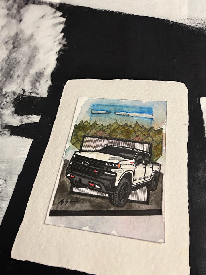 Inspiration from @bronze_zr2’s Silverado Z71| Handmade Artwork