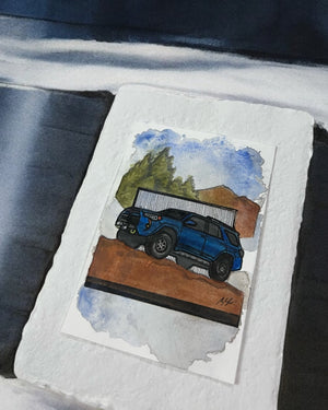 Inspiration from @the_fearunner’s 4Runner| Handmade Artwork