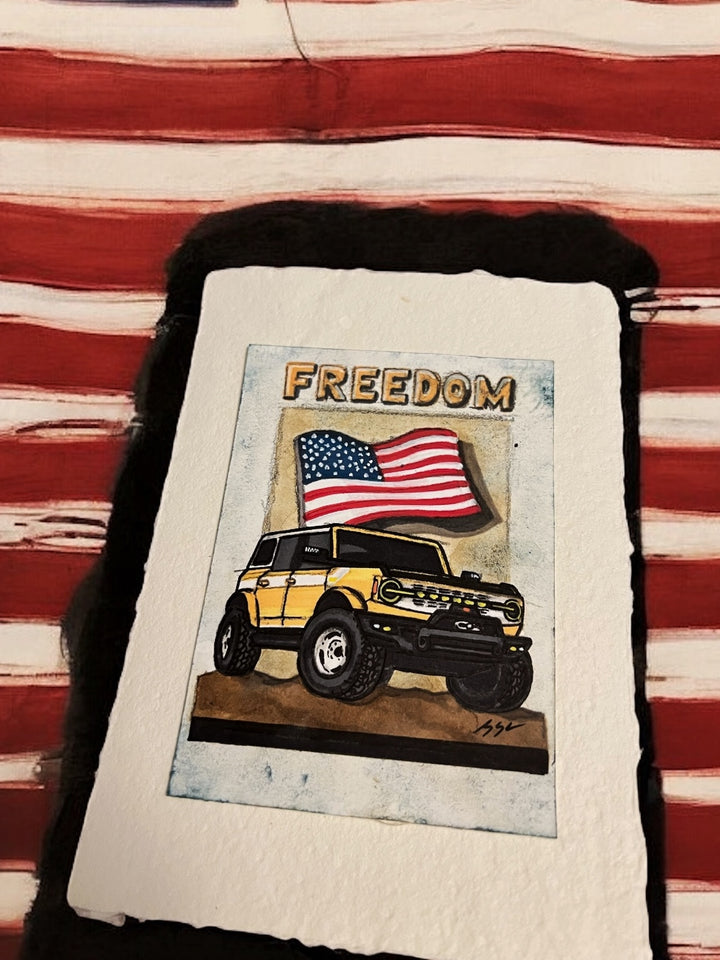 Inspiration from @freedombronco’s Bronco| Handmade Artwork