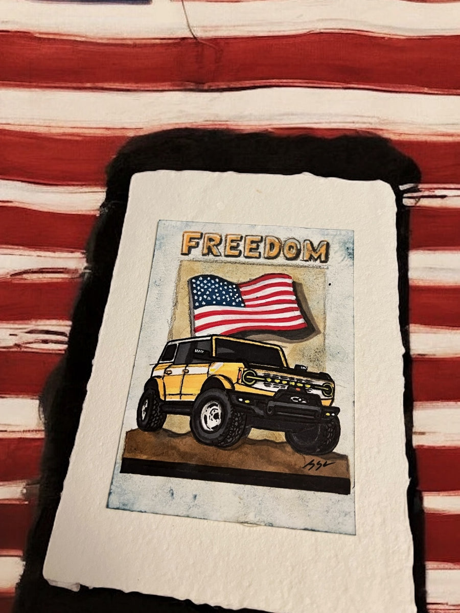 Inspiration from @freedombronco’s Bronco| Handmade Artwork